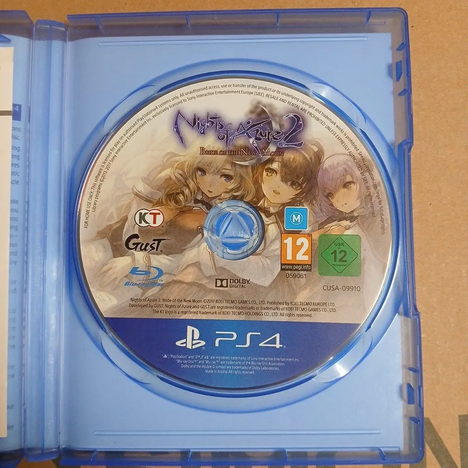 NIGHTS OF AZURE 2: BRIDE OF THE NEW MOON FOR PS4 