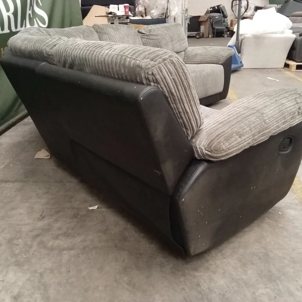 SIENNA FABRIC/FAUX LEATHER HIGH BACK RECLINER CORNER GROUP SOFA RRP £1449