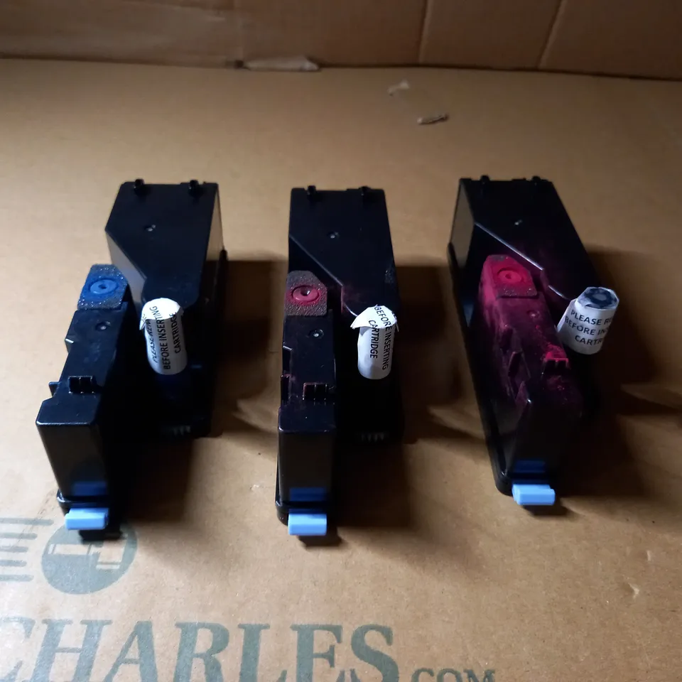 BOX OF 3 STANDARD INK CARTRIDGES FOR DELL PRINTERS