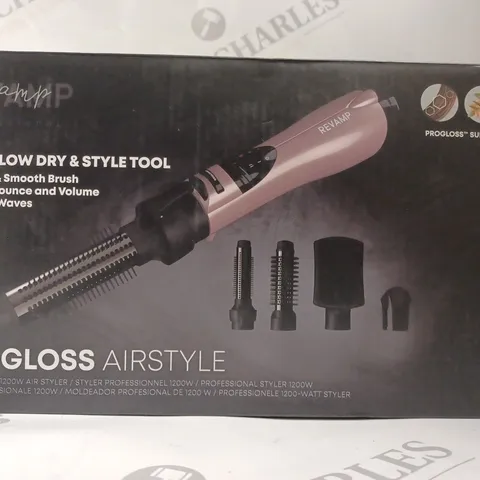 BOXED REVAMP PROGLOSS AIRSTYLE 2-IN-1 BLOW DRY & STYLE TOOL