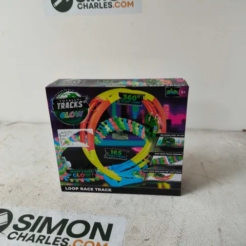 LOOP RACE TRACK GLOW – NEON LIGHT-UP TOY SET 