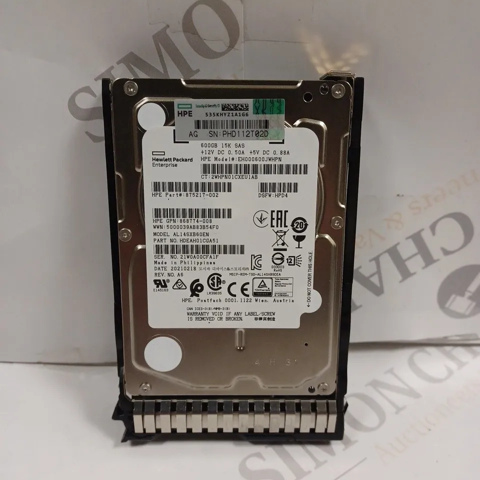 TOSHIBA AL14SXB60EN 600GB SAS HARD DRIVE