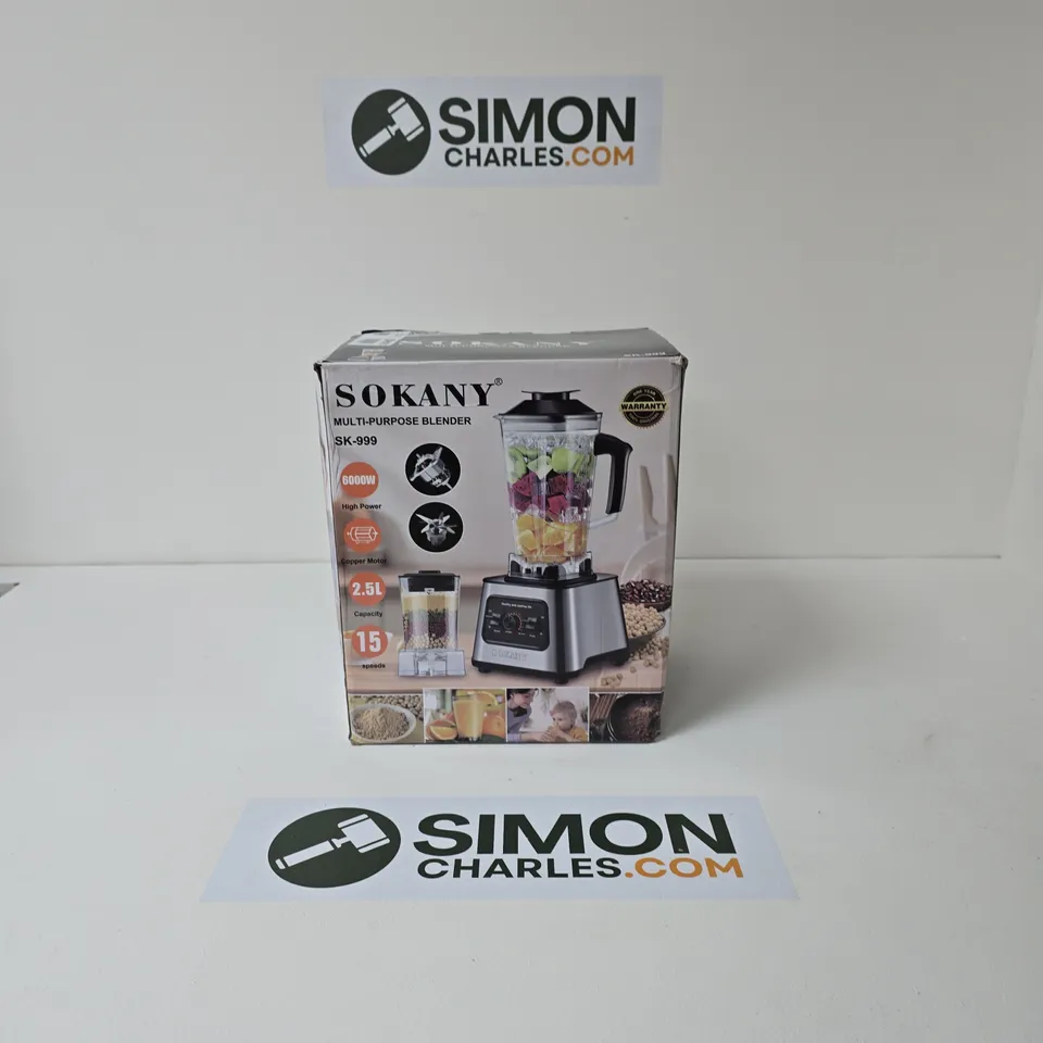 SOKANY MULTI-PURPOSE BLENDER SK-999 – BOXED