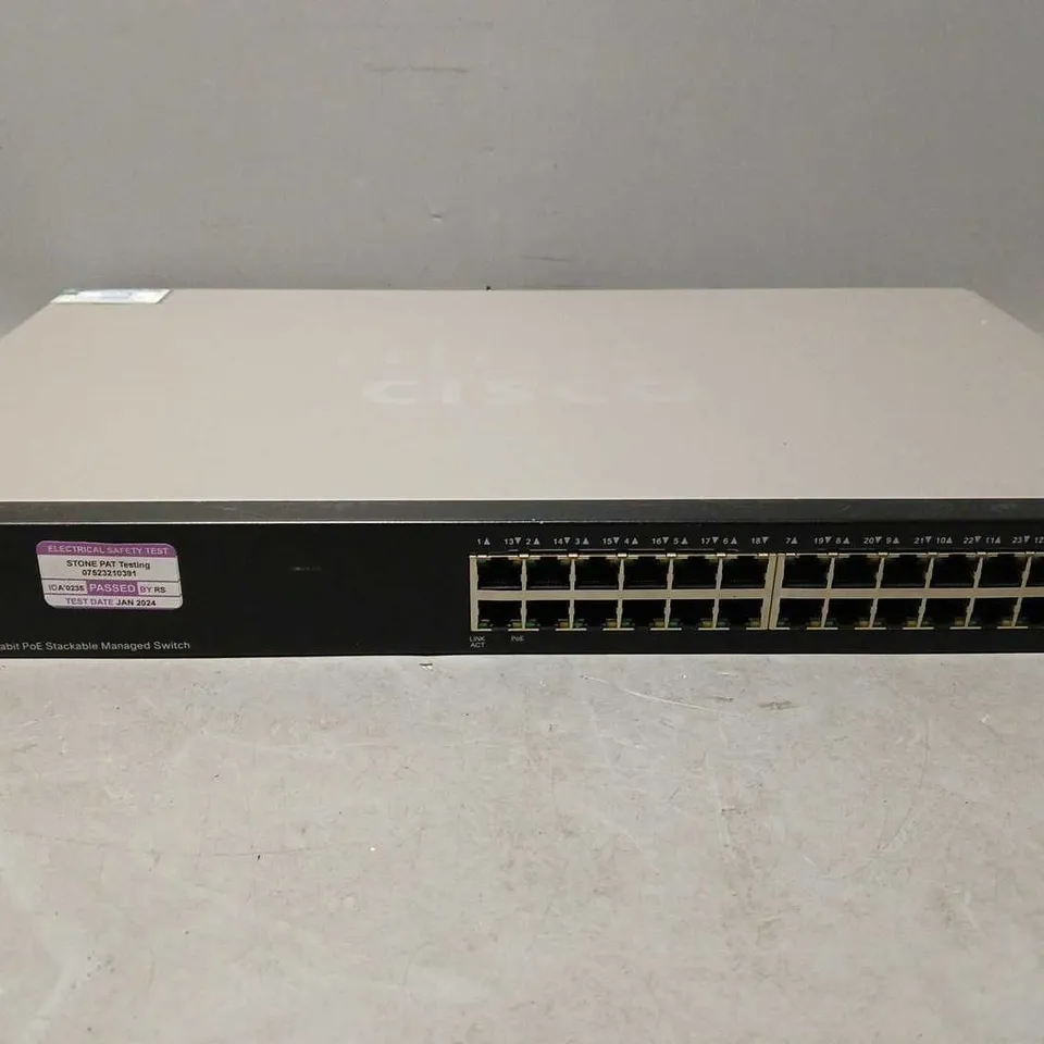 CISCO SG 500-28P 28 PORT GIGABIT POE STACKABLE MANAGED SWITCH 