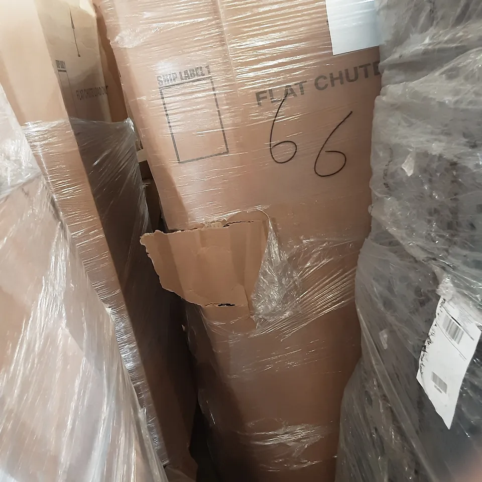 PALLET OF ASSORTED PRODUCTS TO INCLUDE BAGZZIZ, HOMIDEC CLOTHES RACK, OLYMPIA-TOOLS