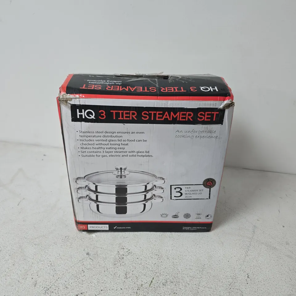 BOXED HQ 3 TIER STEAMER SET
