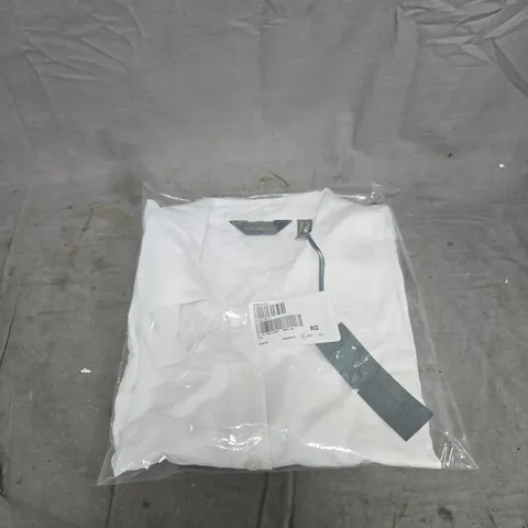 RUTH LANGSFORD WHITE TIE FRONT SHIRT SIZE 22 BAGGED