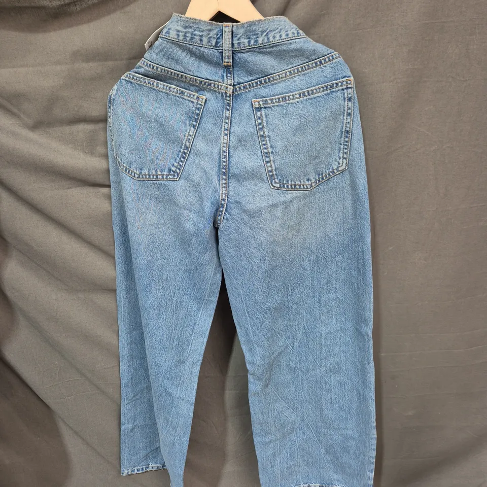 ZARA THE CROSSED WAIST WIDE LEG JEANS – WOMEN'S UK 8 (EU 36 / US 4)
