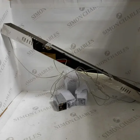 JOHN LEWIS CHROME EFFECT PENDANT LINE LIGHT