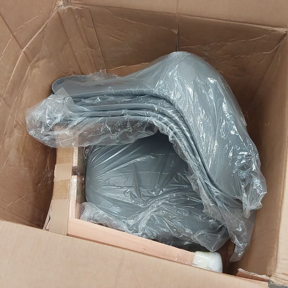 BOXED CLIPOP SET OF 4 DARK GREY PLASTIC DINING CHAIRS