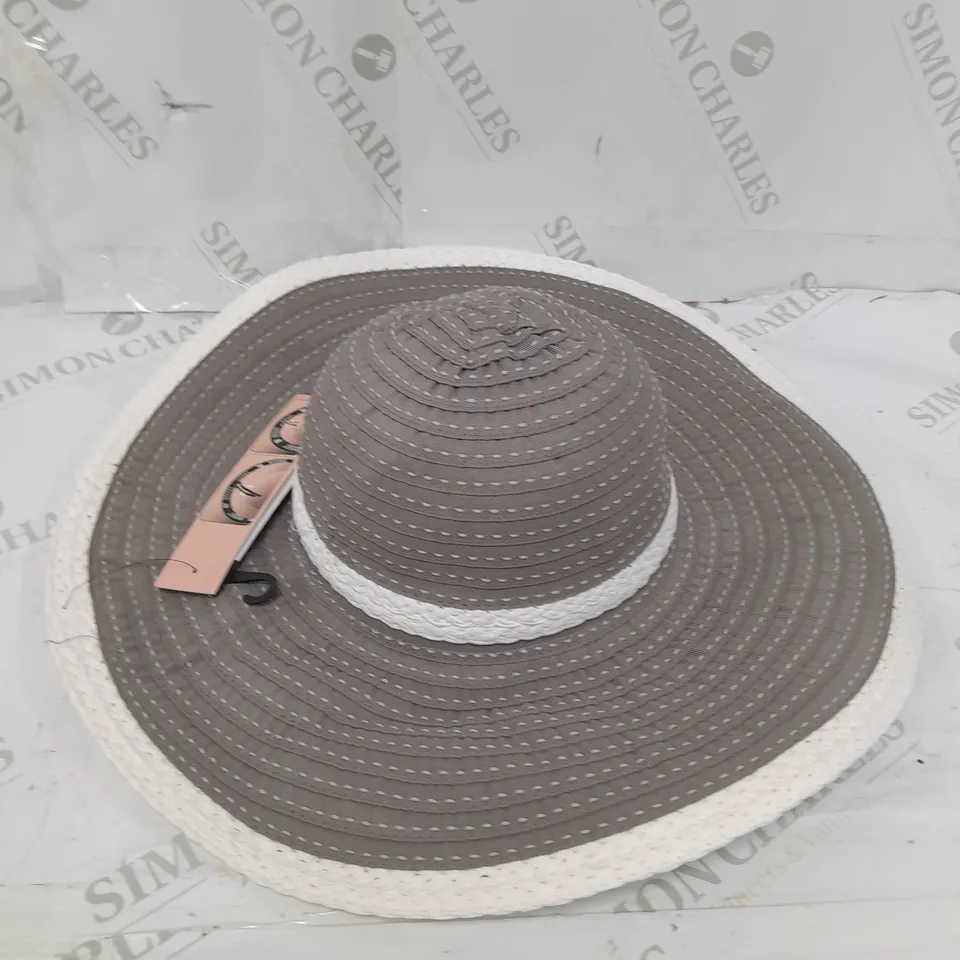 BADGLEY MISCHKA GREY SUMMER HAT
