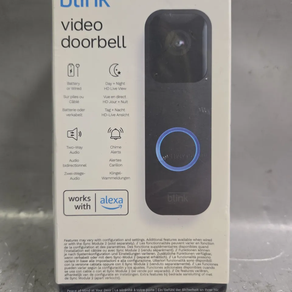 SEALED BLINK VIDEO DOORBELL