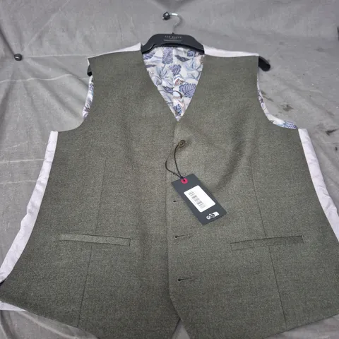 TED BAKER OLIVE WAISTCOAT - MEN'S (UK 42R)