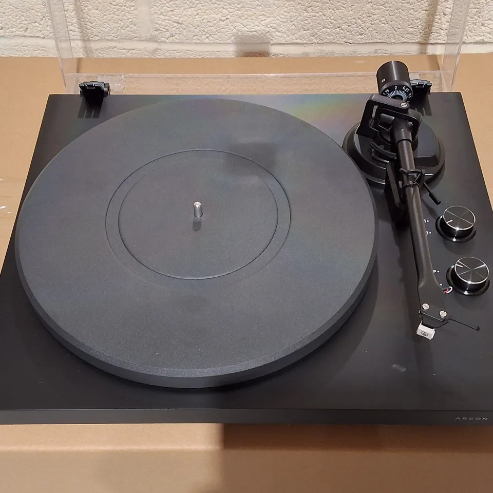 BOXED ARGON TT MK2 TURNTABLE IN BLACK - ARGTTMK2BK
