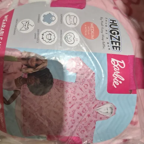 BRAND NEW BAGGED HUGZEE BARBIE WEARABLE FLEECE MEDIUM