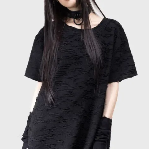 TEN BRAND NEW KILLSTAR"PHANTASMIRA TOP" T-SHIRT BLACK-GREY BY KIHILIST 
