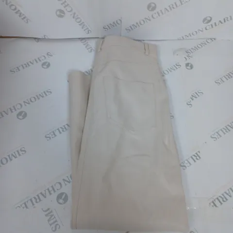 ZARA FAUX LEATHER TROUSERS SIZE XS
