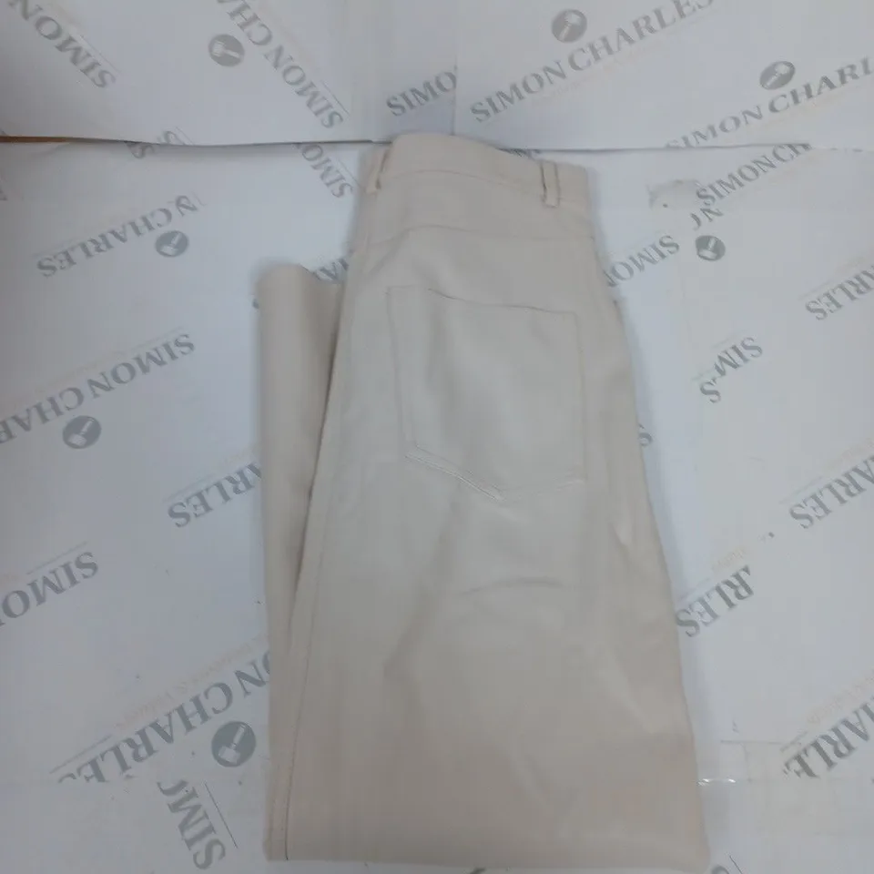 ZARA FAUX LEATHER TROUSERS SIZE XS