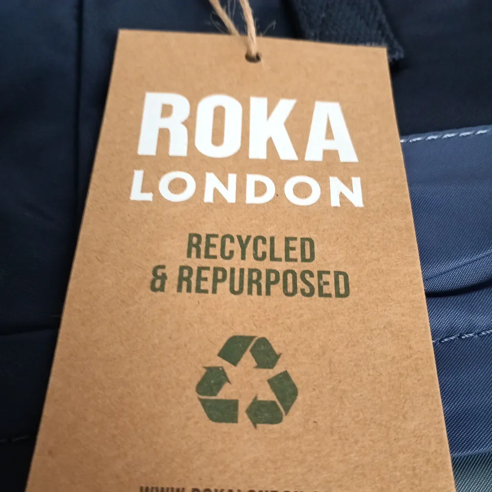 ROKA LONDON CANFIELD B RECYCLED NYLON BAG – MEDIUM INDIGO TONAL