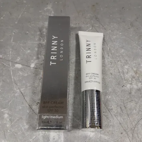 BOXED TRINNY LONDON BFF CREAM SPF 30 SKIN PERFECTOR IN LIGHT/MEDIUM 30ML