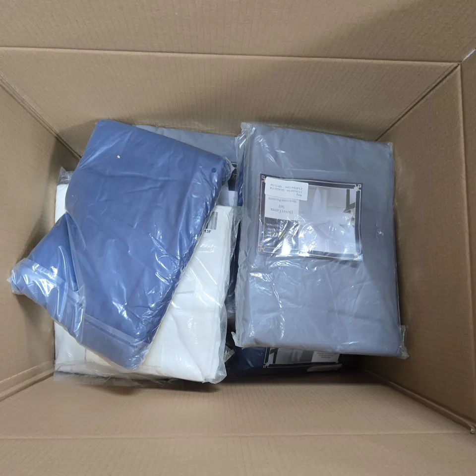 TOPAZ LUXE HOME COLLECTION DUVET COVER SET – SUPER KING, BOX OF APPROXIMATELY 15