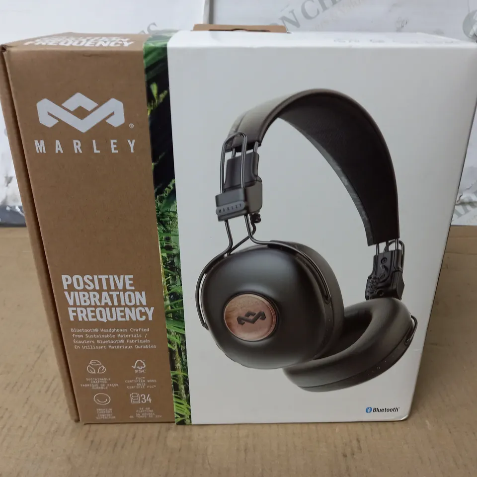 BOXED MARLEY POSITIVE VIBRATION FREQUENCY BLUETOOTH HEADPHONES