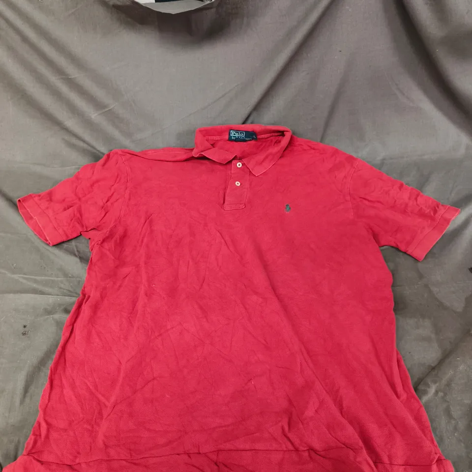 POLO BY RALPH LAUREN POLO SHIRT – RED – UK XL