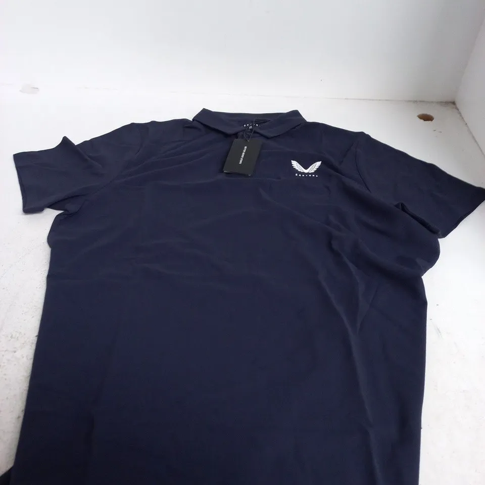CASTORE NAVY POLO SHIRT – MEN'S, UK XL 