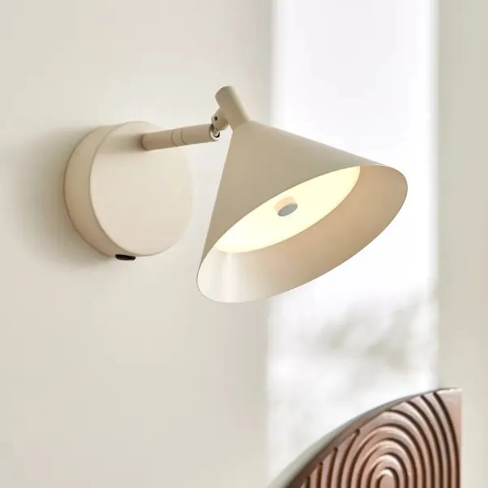 BOXED EDITED LIFE INDUSTRIAL RECHARGEABLE TOUCH DIMMABLE LED WALL LIGHT - SAND