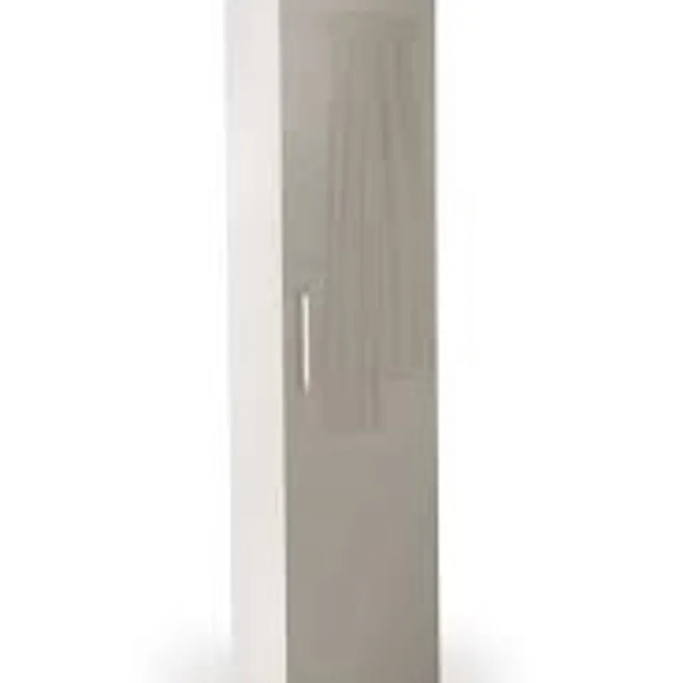 BOXED 1 DOOR WARDROBE - CARCASS WHITE (1 BOX)