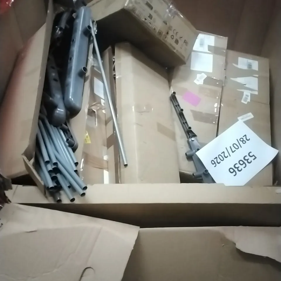 A PALLET CONTAINING ASSORTED HOUSEHOLD GOODS AND PRODUCTS TO INCLUDE;BOXED FURNITURE ETC