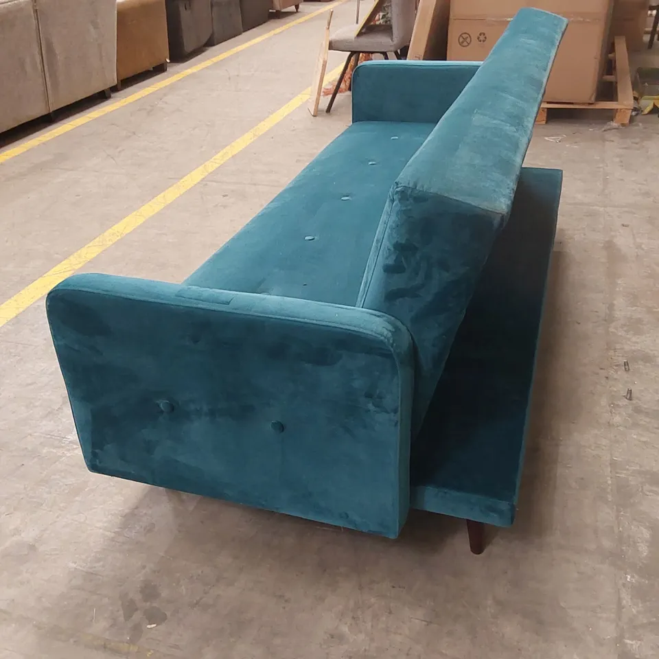 CADIZ VELVET SOFA BED - TEAL RRP £449