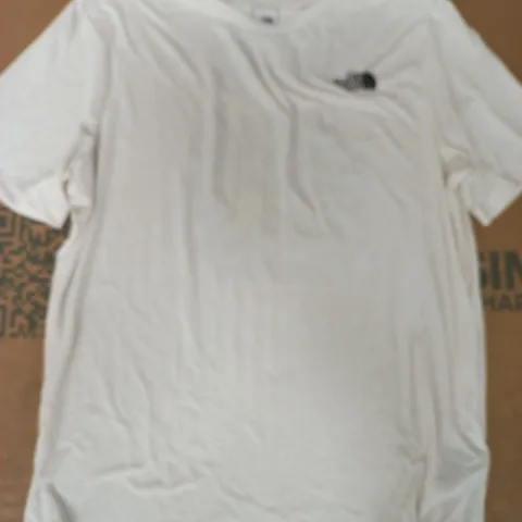 THE NORTH FACE SHORT SLEEVE CREW NECK T-SHIRT IN CREAM SIZE XL