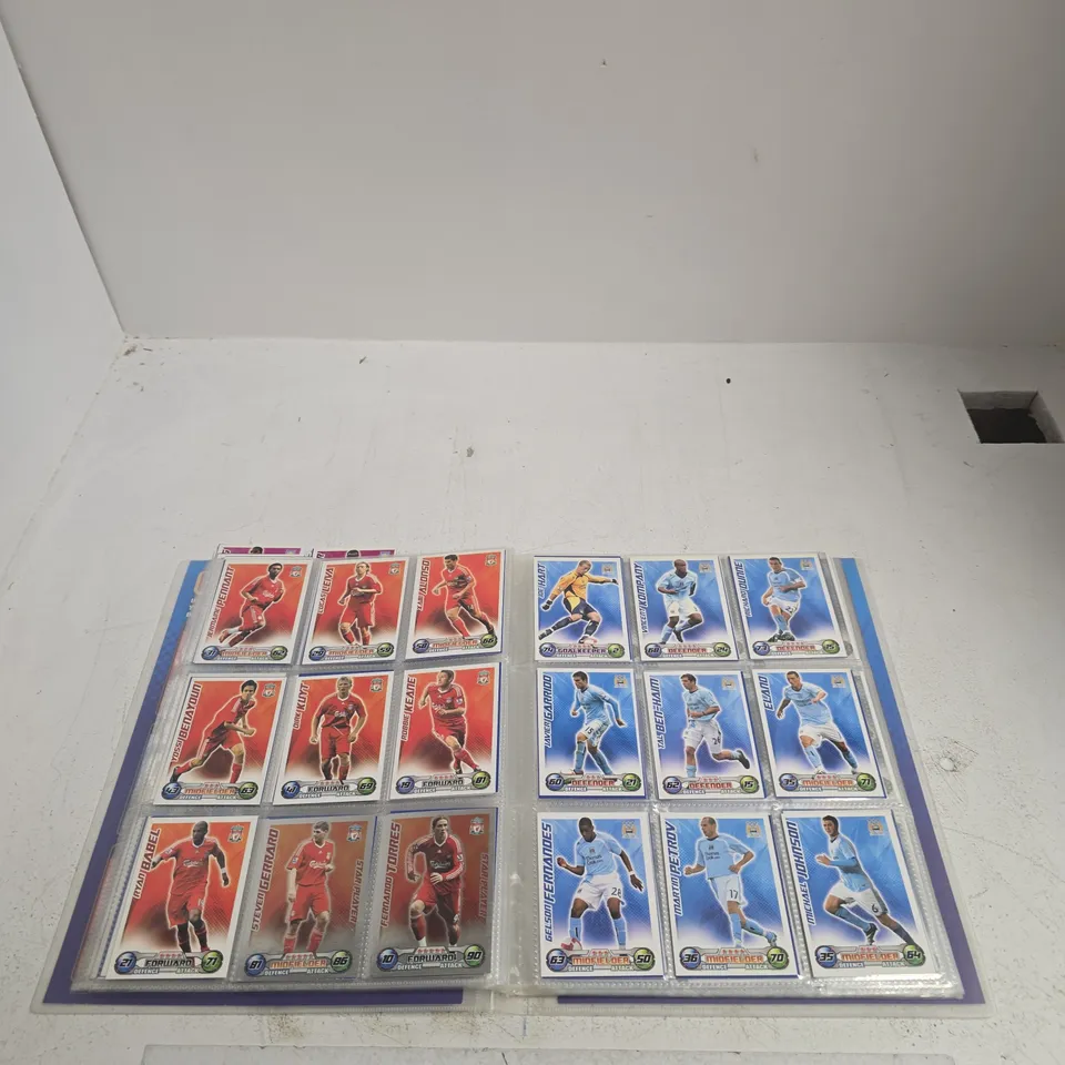 TOPPS MATCH ATTAX COLLECTOR BINDER WITH PREMIER LEAGUE TRADING CARDS 2008/2009