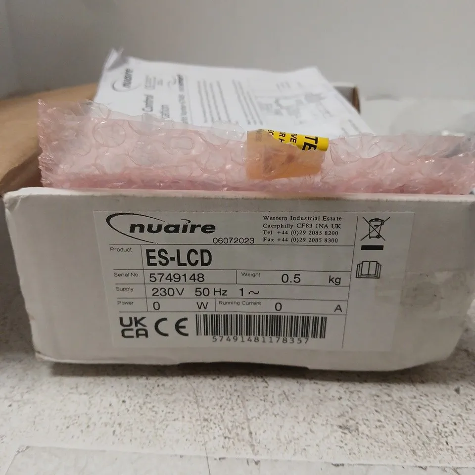 NUAIRE ES-LCD CONTROL (230V, 50 HZ) – BOXED