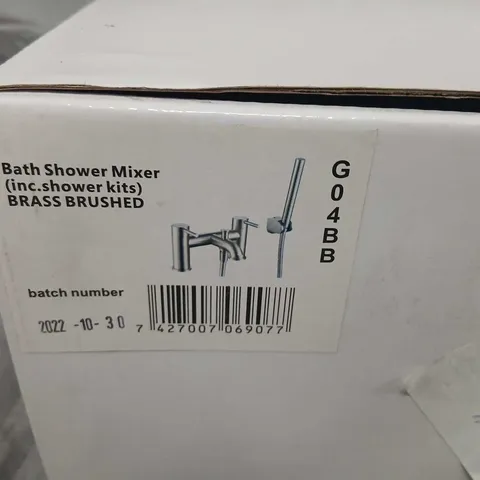 STUDIO G BATH SHOWER MIXER TAP – BRUSHED BRASS (INC. SHOWER KIT)