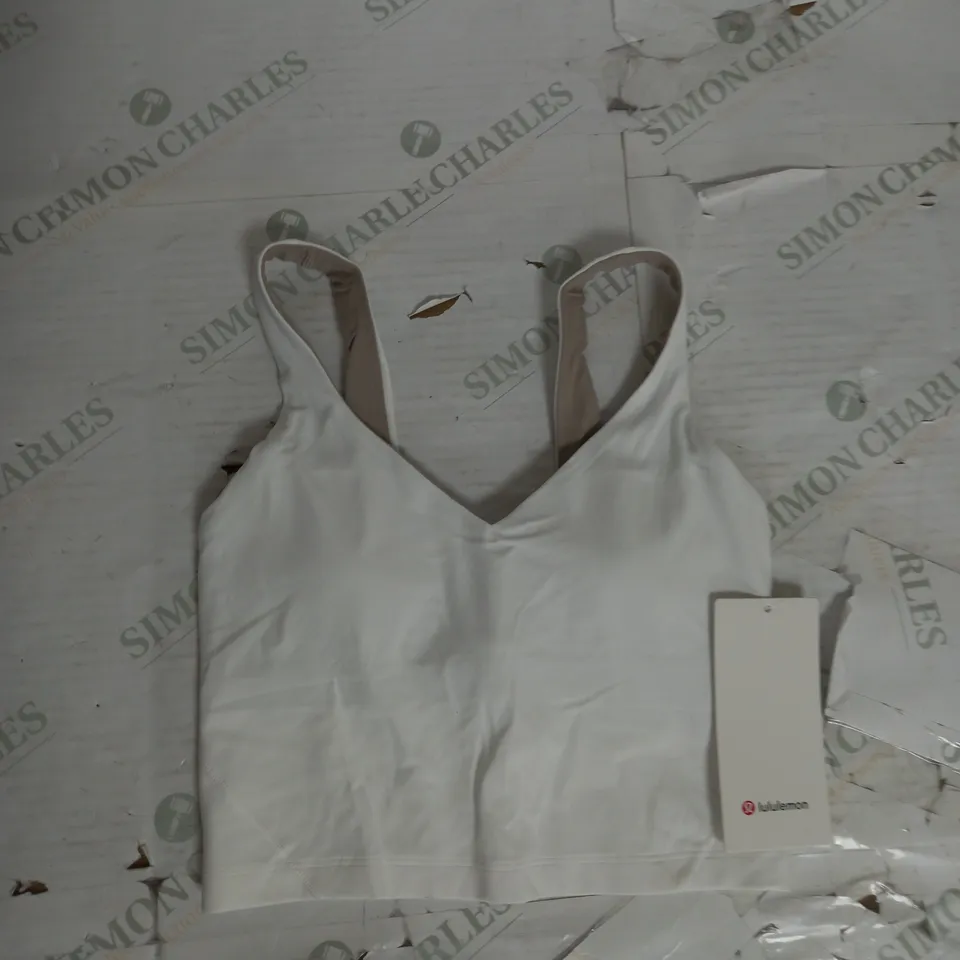 LULULEMON ALIGN TANK IN WHITE SIZE 4