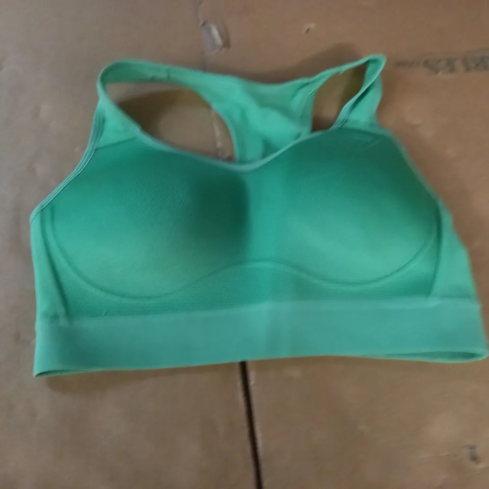 GYMSHARK GREEN SPORTS BRA - S