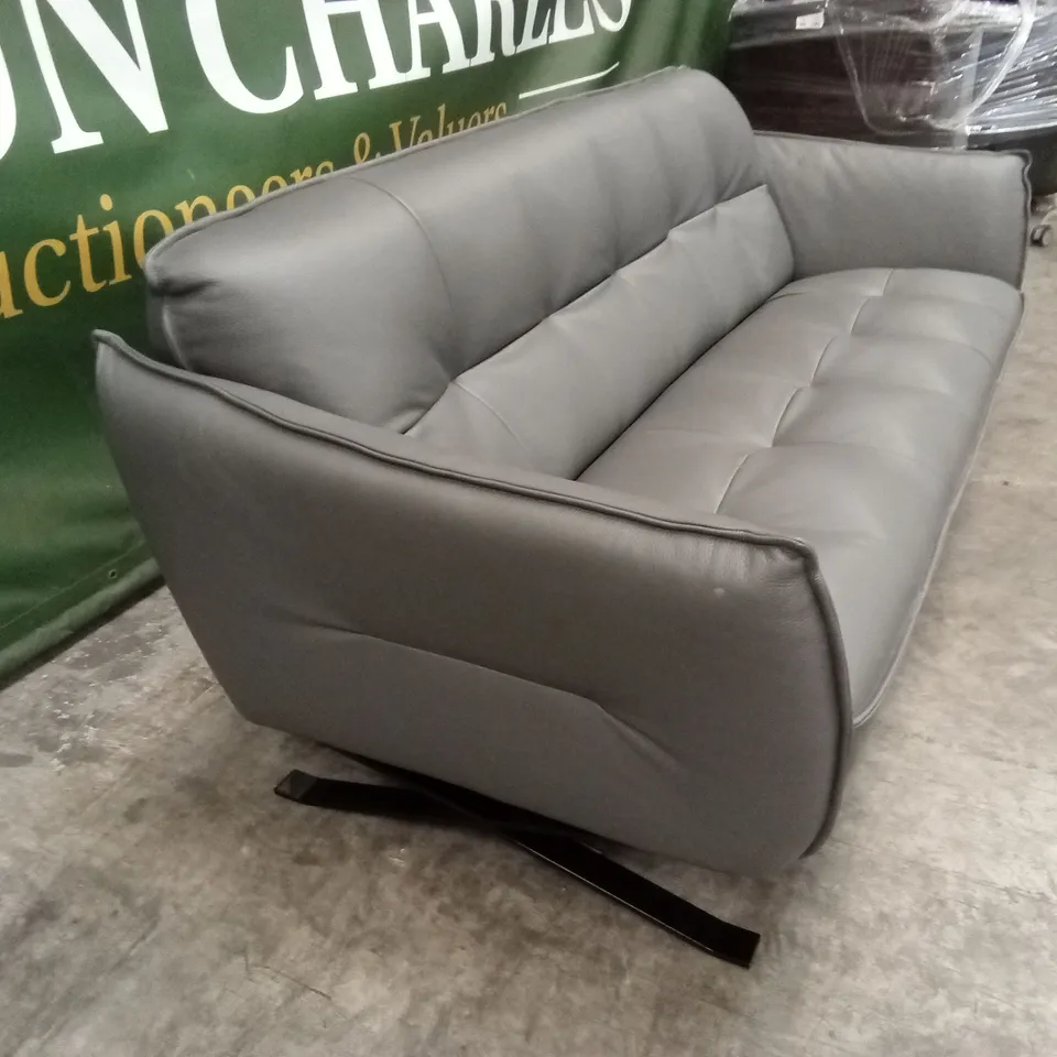 QUALITY DESIGNER ITALIAN MADE SEVILLE 3 SEATER LEATHER SOFA