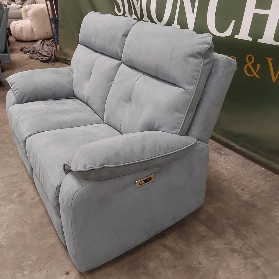 QUALITY DESIGNER ITALIAN MADE LUGANO 2 SEATER ELECTRIC RECLINER LOVESEAT SOFA