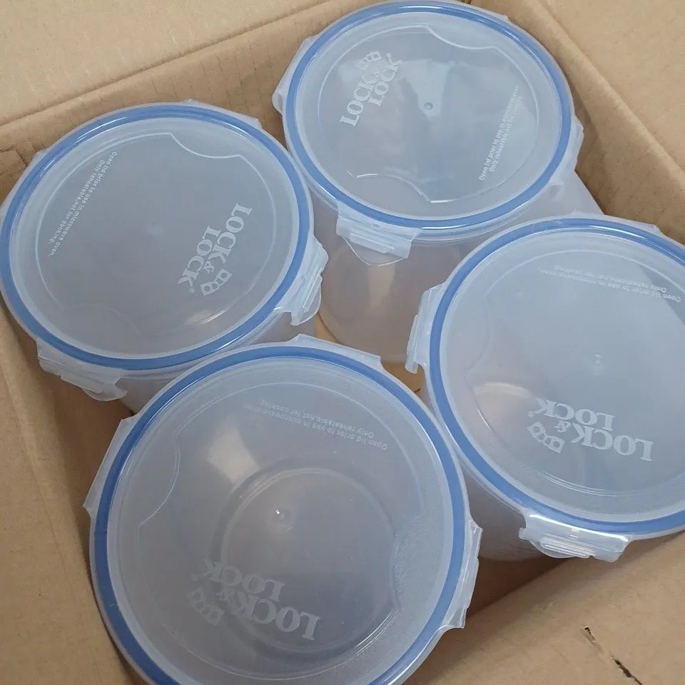 4 X BOXED LOCK CLIP CONTAINER