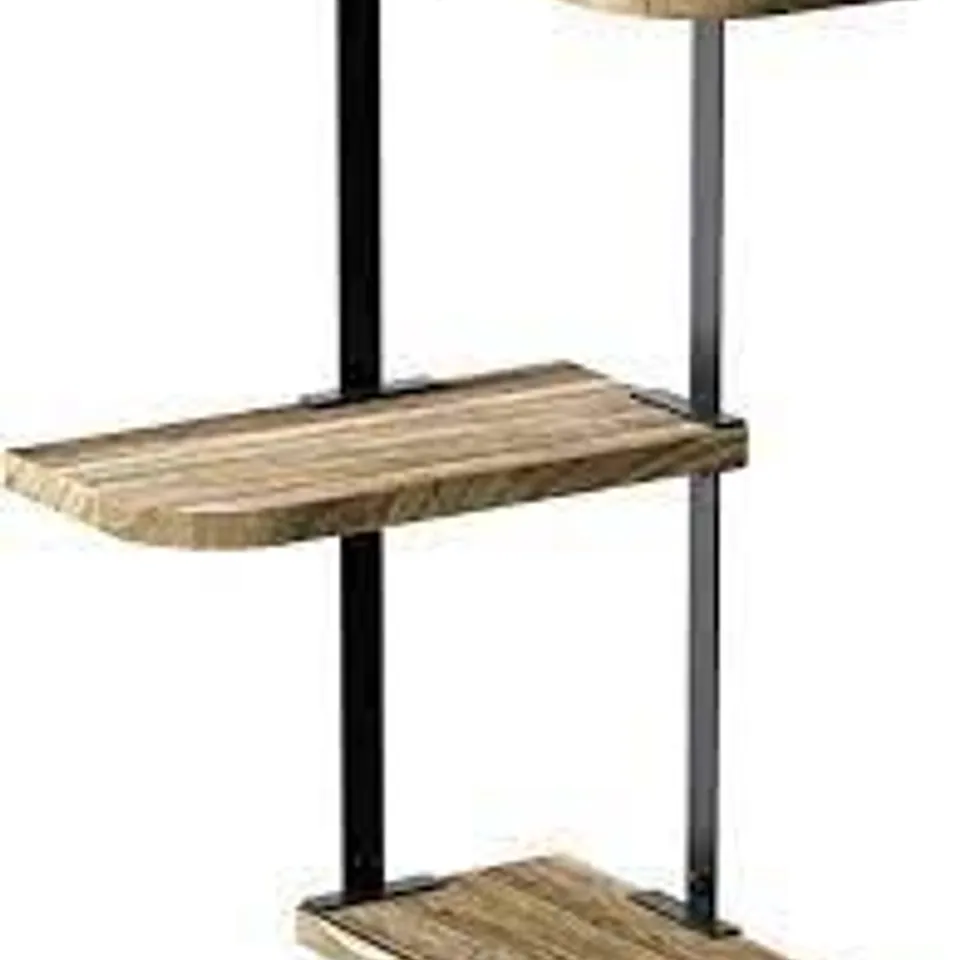 BOXED CORNER SHELF WALL MOUNTED 3 TIER 