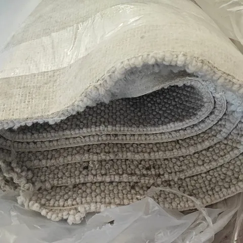 QUALITY BAGGED AND ROLLED NATURAL DWELLINGS CARPET IN MORNING DEW - APPROXIMATELY LENGTH 3.5M LENGTH 4M