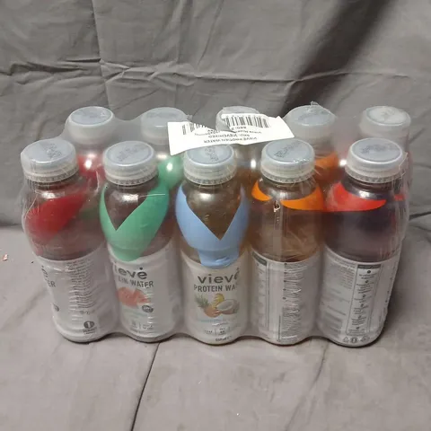 PACK OF APPROX 10 VIEVE PROTEIN WATERS 