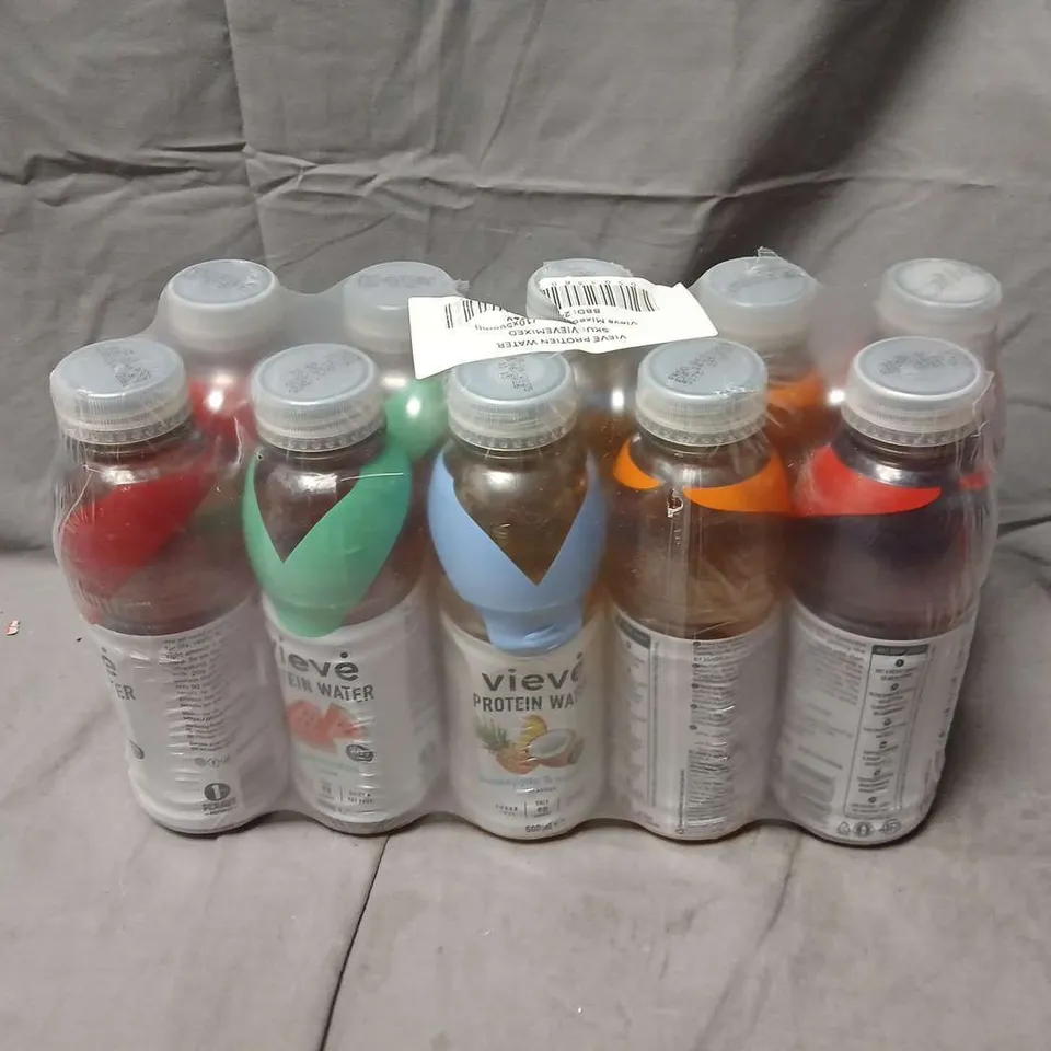 PACK OF APPROX 10 VIEVE PROTEIN WATERS 