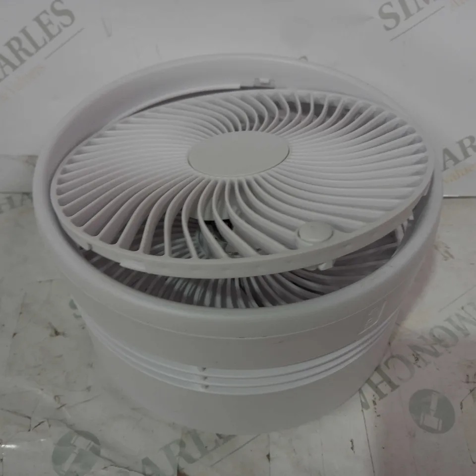 OUTLET BELL & HOWELL ADJUSTABLE FOLDING RECHARGEABLE STAND FAN