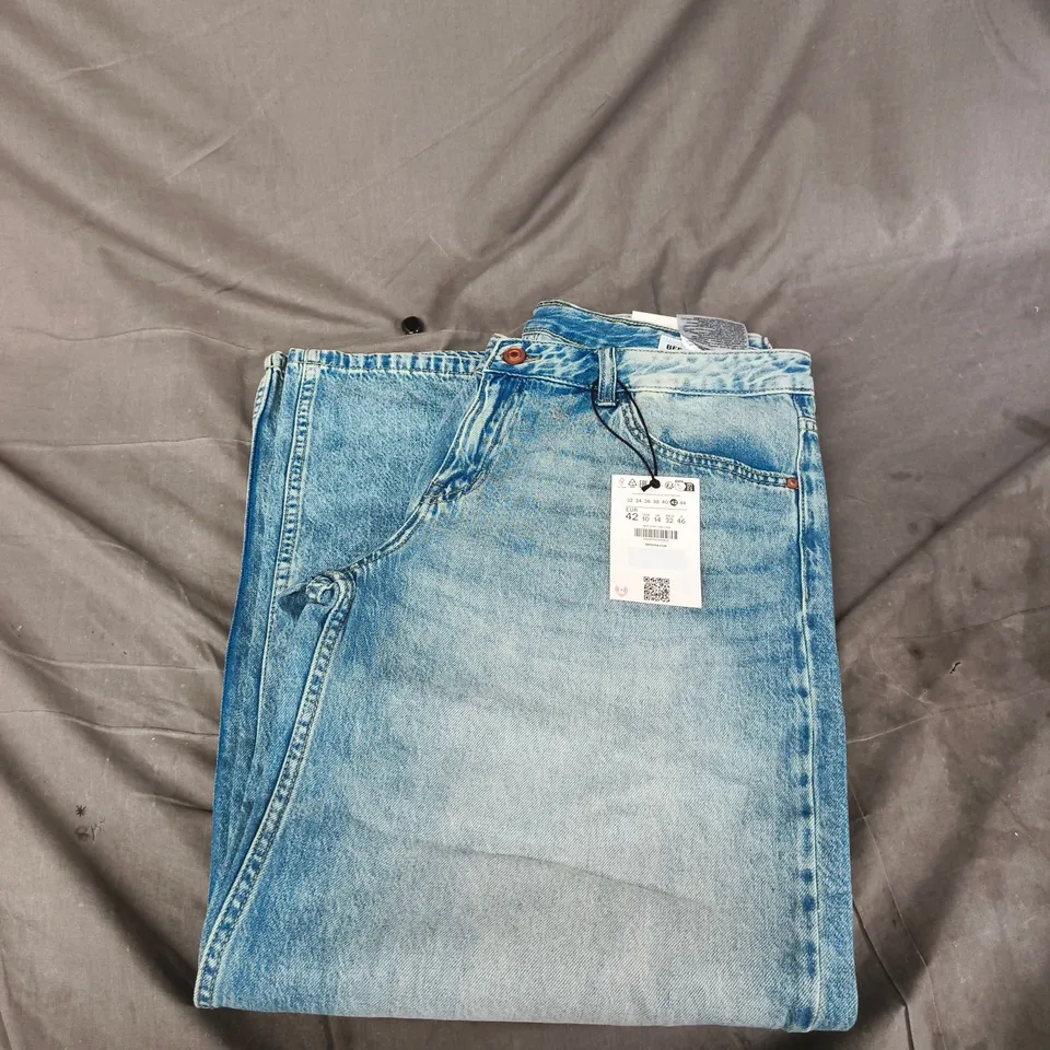 Bershka women's Denim Jeans –  uk 14, blue