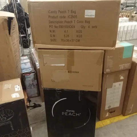 BOXED ICANDY PEACHβ· STROLLER AND ACCESSORIES - PORCINI (3 BOXES)