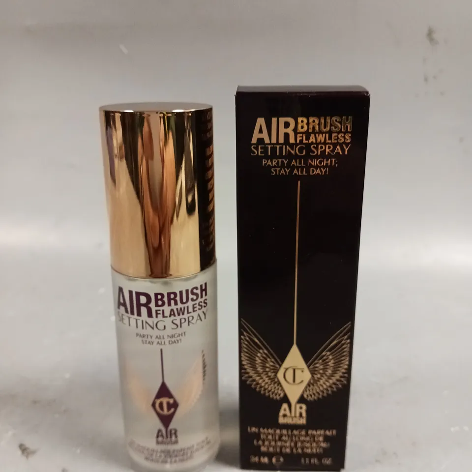 BOXED CHARLOTTE TILBURY AIR BRUSH SETTING SPRAY - 34ML 