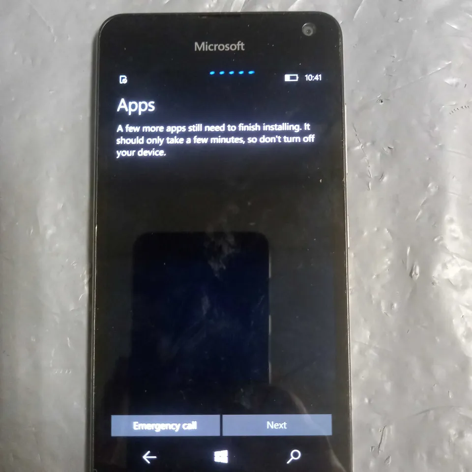 MICROSOFT MOBILE PHONE MODEL UNSPECIFIED.